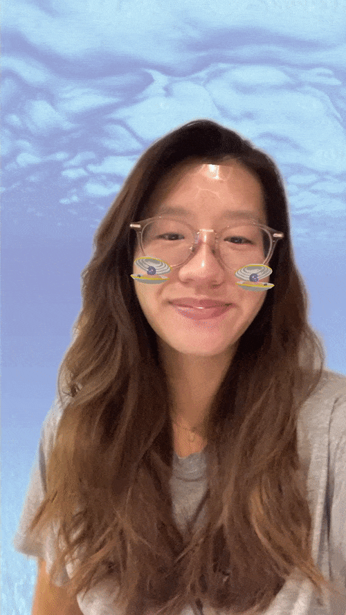 The basic Face Effect students will create on Day 1 of the Bootcamp